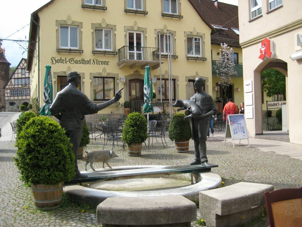 Hotel Gasthof Krone Niederstetten Exteriér fotografie